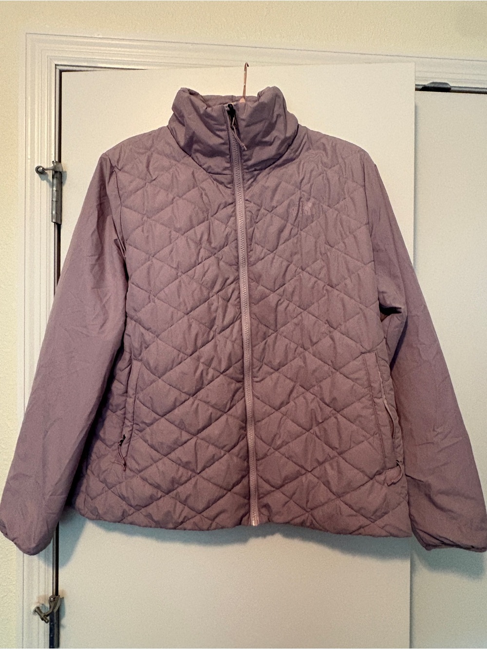 The North Face Diamond Peak Insulated light lavender purple jacket